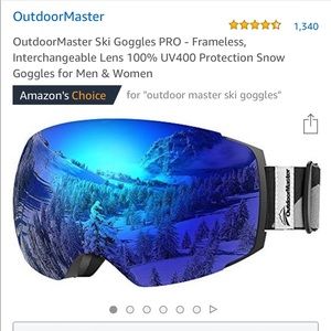 Unisex ski goggles